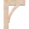 Ekena Millwork Thorton Block Smooth Bracket w/ Offset Brace, Douglas Fir, 7 1/2"W x 24"D x 32"H BKT0806X24X32THR05SDF - alternate 2